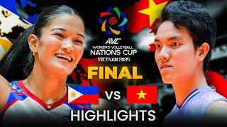 Vietnam  vs Philippines  | FINAL | Highlights | AVC Women's Nations Cup 2025