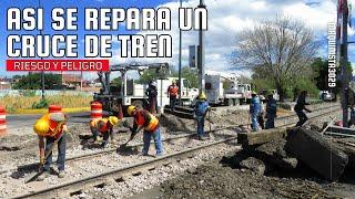 DESAFIO CONTRA RELOJ: Reparando y reconstruyendo un crucero de tren en Morelia.