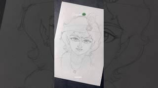 How to draw beautiful SriKrishna️ ￼#shrikrishna #krishna #harekrishna #radhakrishna #art #drawing