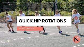 COACHING KEY SKILLS // HIP ROTATION AND FAST FEET // NETBALL SESSION // PRESENTING TO THE BALL