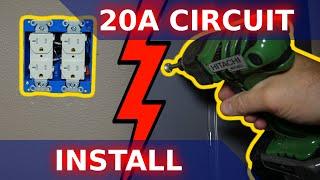 DIY Installing a Dedicated 20-amp Circuit in our Home Theater! | How-To