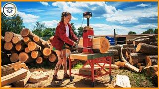 Fastest Automatic Firewood Processing Machine |  Modern Wood Cutter and Splitter Machines #1