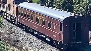 NCTD Coaster SC-44 Charger test trains, BNSF w/DOTX 221 Pullman, & Pacific Surfliner via Del Mar, CA