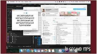 10 Second Tips: Add Font in Premiere Pro CC (Mac)