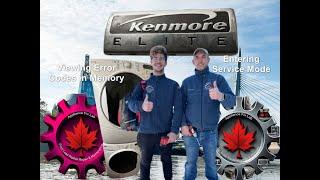 How to Enter Service Mode on a Kenmore Elite Washer Appliance Repair Tips in Winnipeg Canada & USA