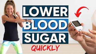 Exercise to Lower Blood Sugar Quickly | 5 Minute Routine