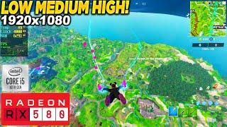 Fortnite Chapter 4 Season OG RX 580 - 1080p Low, Medium, High,