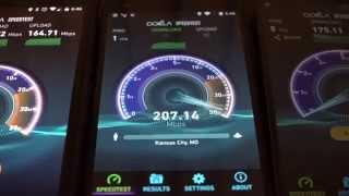 Google Fiber Speed Tests! #Nexus6 #Nexus5 #Note4 #LGG3