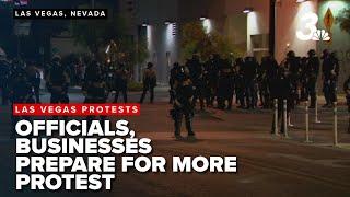 Las Vegas officals, businesses prepare for multiple protests