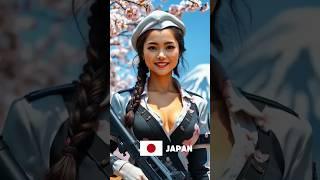 Countries As a Army Girls #shorts #ai