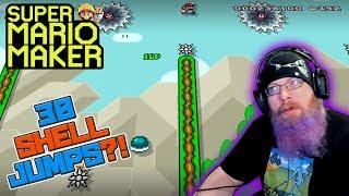 30 SHELL JUMPS?! - Super Mario Maker - Super Expert with Oshikorosu.