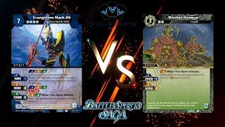 Blue Model 06 VS Green/White Tokens, Battle Spirits Saga Set 5 Gameplay