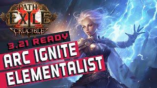 [3.21]ARC IGNITE Elementalist Path of Exile Build Guide