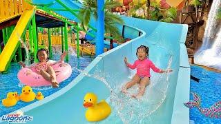 Main Perosotan Air dan Berenang di Waterpark Ombak dan Air Terjun - Playground Sunway Lagoon