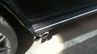 Mercedes G63 AMG - Brabus exhaust, Start!