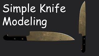 Kitchen Knife 3D Modeling and Texturing Workflow.