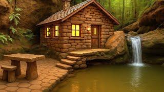 120 Days Building the Most Beautiful Wood and Stone House I've Ever Made