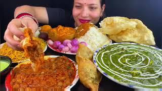 ASMR Eating Samosa Biryani Pasta Noodles Mutton Curry Pani Puri | 3x Speed ASMR | Indian Food ASMR