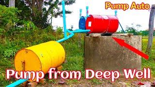 Amazing Double Pump with Big Air-Pressure - Free Energy Water Pump from deep Well - Learn for Future