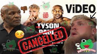 Jake Paul REACTS to Mike Tyson Cancelling their Fight (New Video Response) 