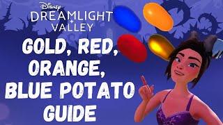 Complete Guide to Gold, Orange, Red and Blue Potato's | Disney Dreamlight Valley