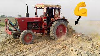 Powerful Russian MTZ 510 Tractor stunt with cultivator | 57 hp tractor working in very harder field