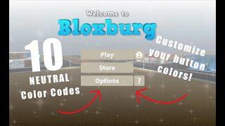 10 NEUTRAL GUI Bloxburg Codes | Customize your buttons!