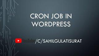 Creating  Cron Job in WordPress | Cron Job without CPanel | Simple functions to create Cron Job