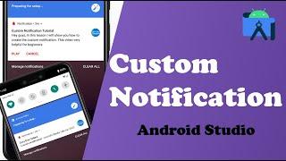 custom notification - android studio 2023 | for android studio beginners