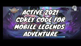 CDKEY CODE 2021 FOR MOBILE LEGENDS ADVENTURE