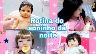 Rotina do soninho da noite das minhas bebês reborns