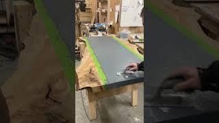 Applying Microcement to a Bespoke Reclaimed Oak Table *Behind The Scenes*