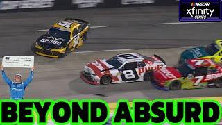 Sammy Smith wipes out Taylor Gray for the win at Martinsville, doesn’t even win, Austin Hill wins