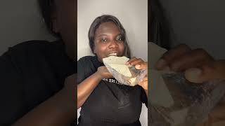 Big Eko chunk crunch edible clay #asmr #claycrunch #edibleclay #clayeating #clayeating #ekoclay