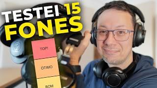 Testei 15 Fones para Home Studio