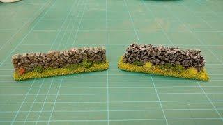 Let's Make - Cheap & Easy Stone Field Walls Scatter Terrain