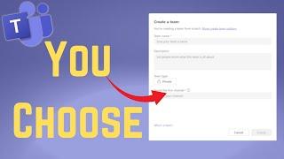 Microsoft Teams Update - Name Your First Channel