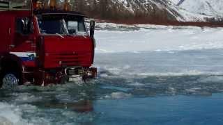 Камаз (Дальнобой) на севере, по индигирке. Саха Якутия