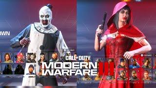 NEW All Upcoming MW3 Season 6 Cosmetic Bundles Operator Skins Halloween Skins Bundles The Haunting