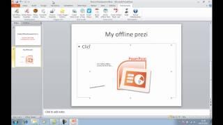 New! Embed offline or downloaded prezi in powerpoint 2007 & 2010 SlideDynamic