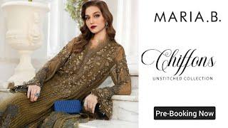 Maria.B Unstitched Chiffon Collection'24 | Pre-Booking Starts Now |