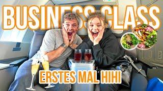 Wir fliegen das erste Mal Business Class nach Korea und weinen vor Excitement