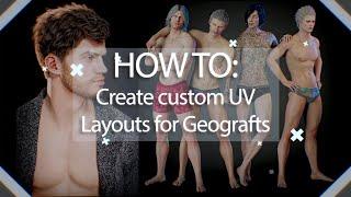 Create UVs for Geografts - Daz Studio 4.12 & Blender 2.90 Tutorial