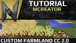 MCreator Tutorial: Custom Crops 2.0 - Custom Farmland Blocks - Part 6 | 1.8.3