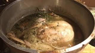 Pressure cooking a frozen turkey in 90 minutes.