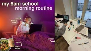 моё школьное утро | my REAL 6am school morning routine