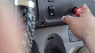 Air Brake Test and In Cab inspection for Class A License in a Manual Truck School