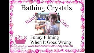 Little Girl Makes Bathing Crystals But it goes wrong!