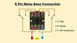 8 pin relay wiring diagram | relay base