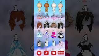 1,2,3,4 ️select Your favourite  look️#tocaboca #gacha #avatarworld #roblox